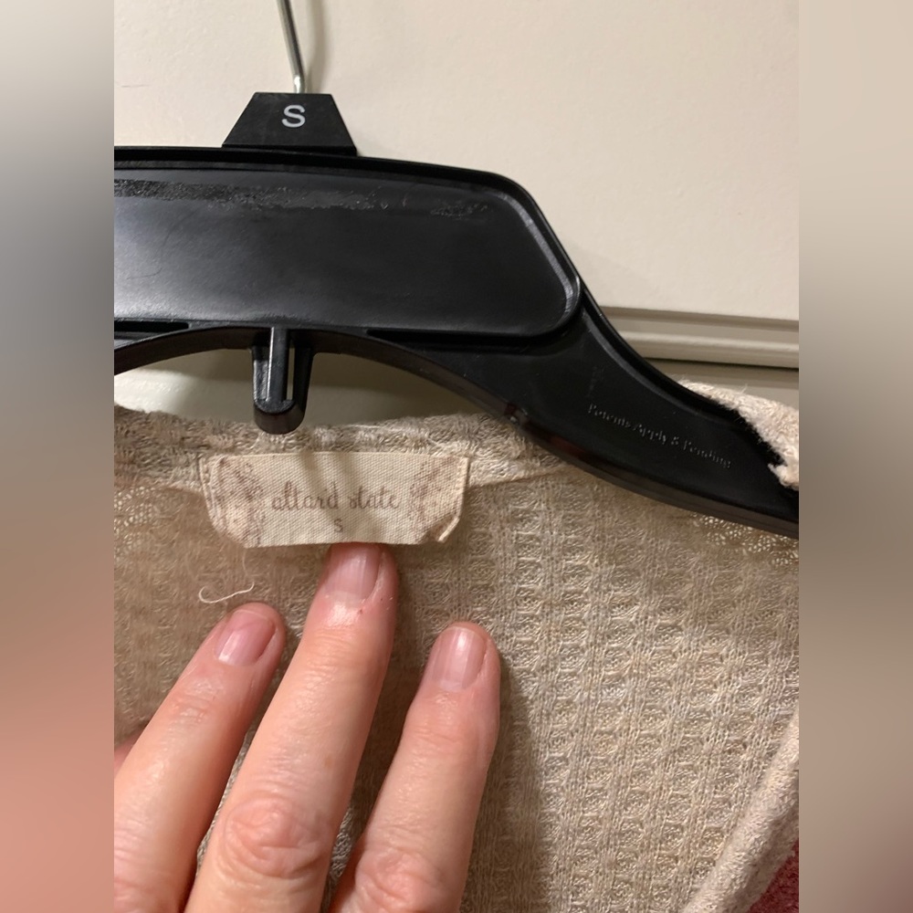 Altar’d State Waffle Knit Patchwork Boho Blouse - image 6